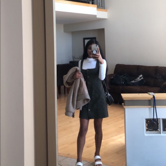 Button Front Overall Dress - Picture 6 of 6